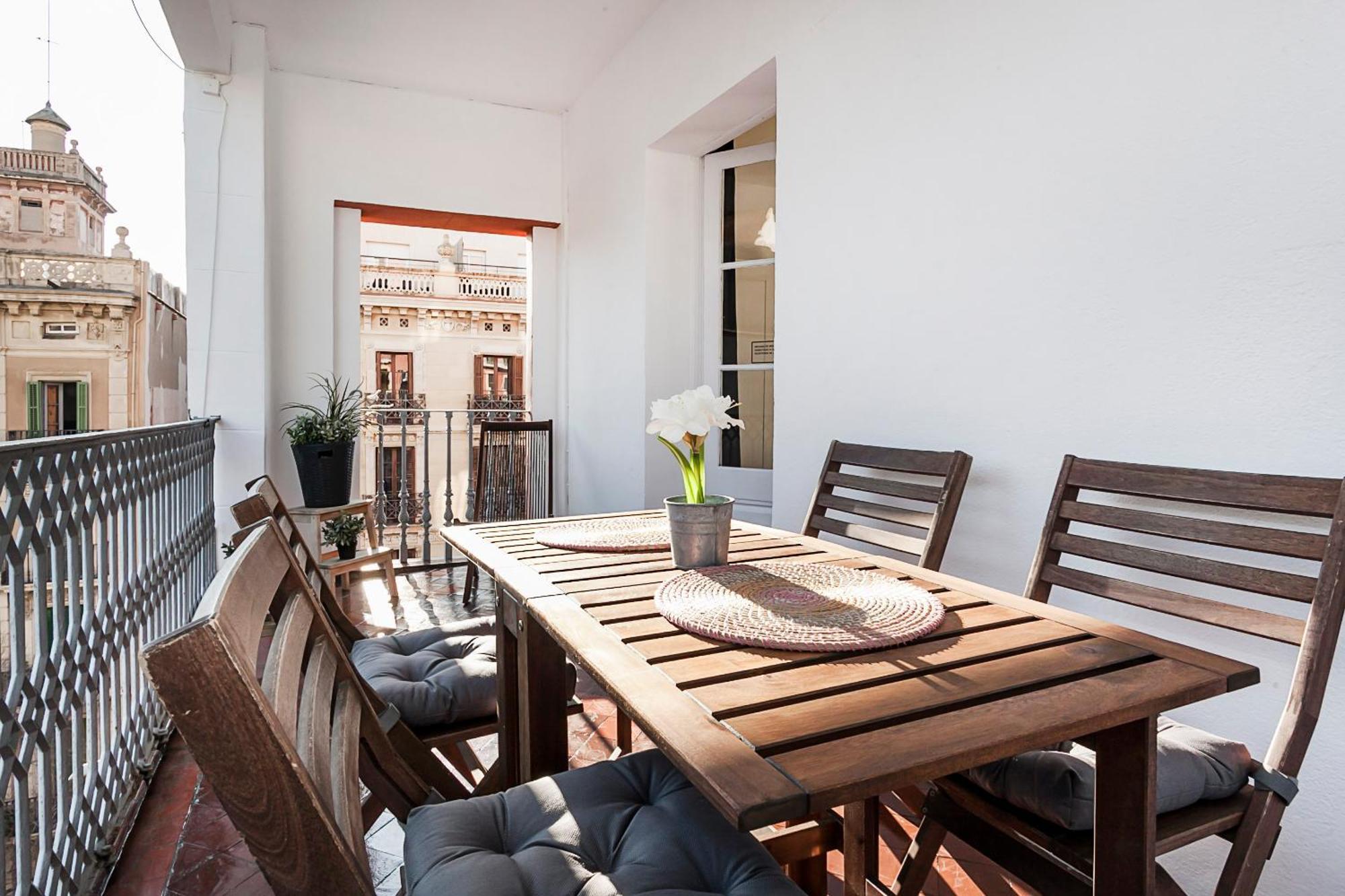 Beautiful Apartment With Terrace In Barcelona Zewnętrze zdjęcie